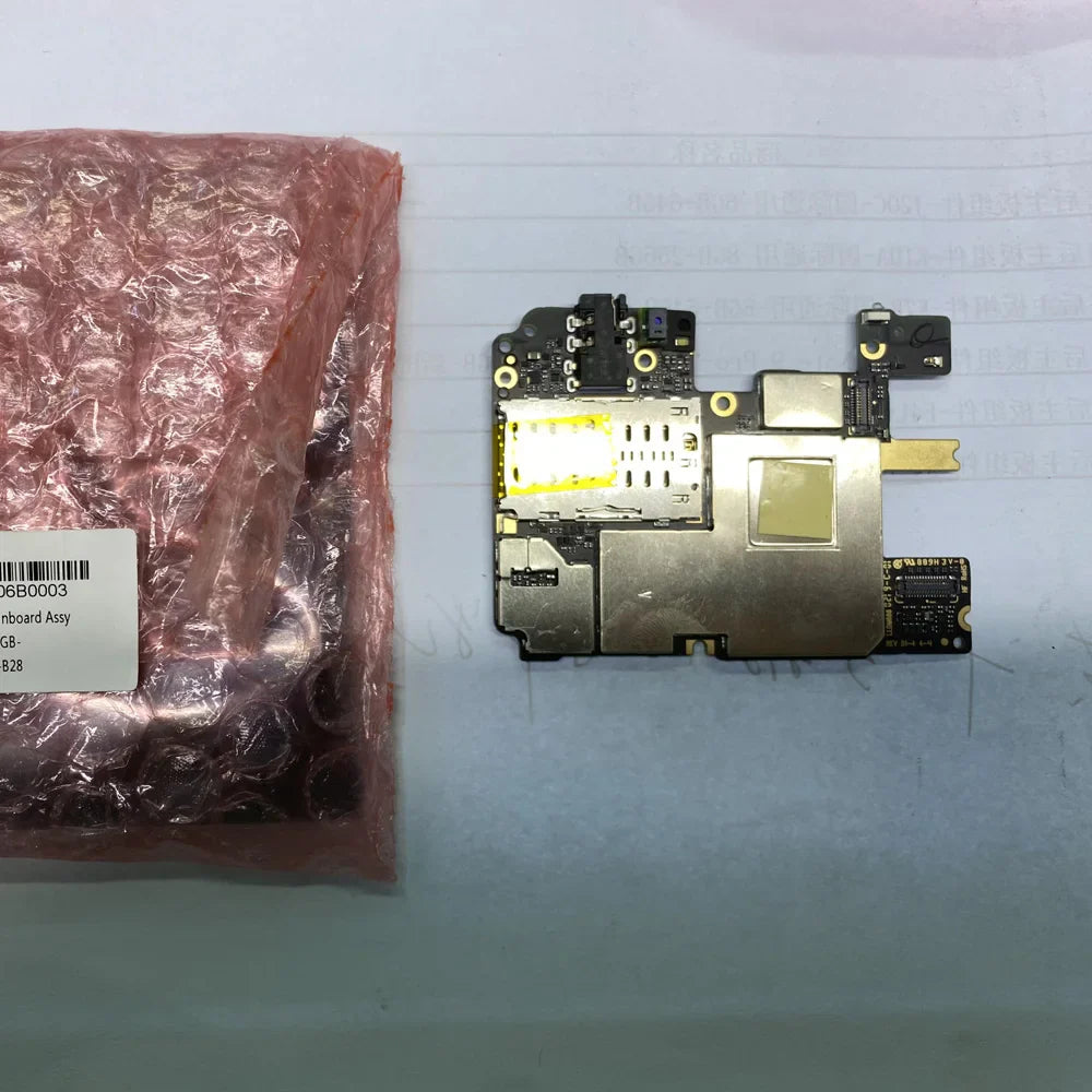 Original motherboard for Xiaomi Redmi Note 6 Pro, new and unlocked.