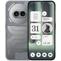 Smartphone Nothing Phone (2a) with 6.7" display, dual cameras, and sleek design.