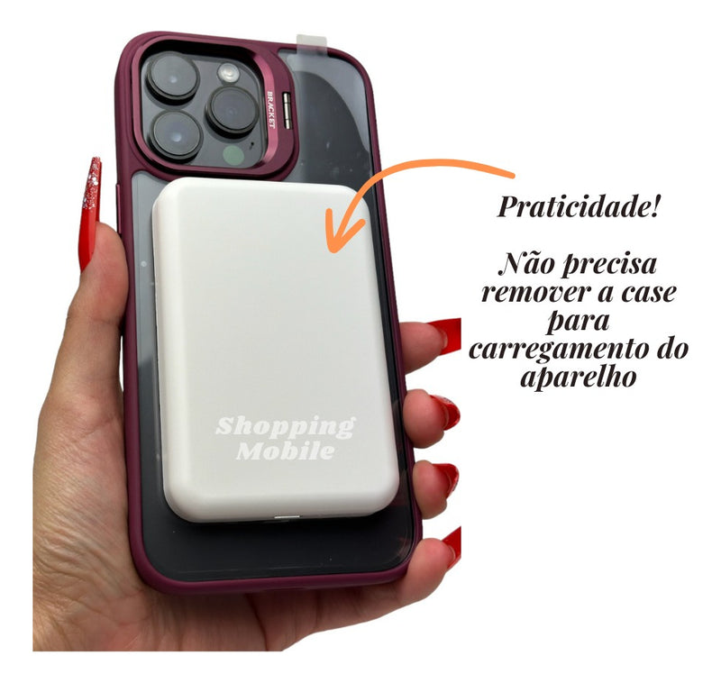 Capa Protetora Magnética Para iPhone 13 C/ Proteção De Lentes