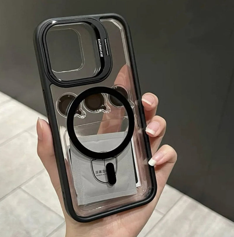 Capa Protetora Magnética Para iPhone 13 C/ Proteção De Lentes