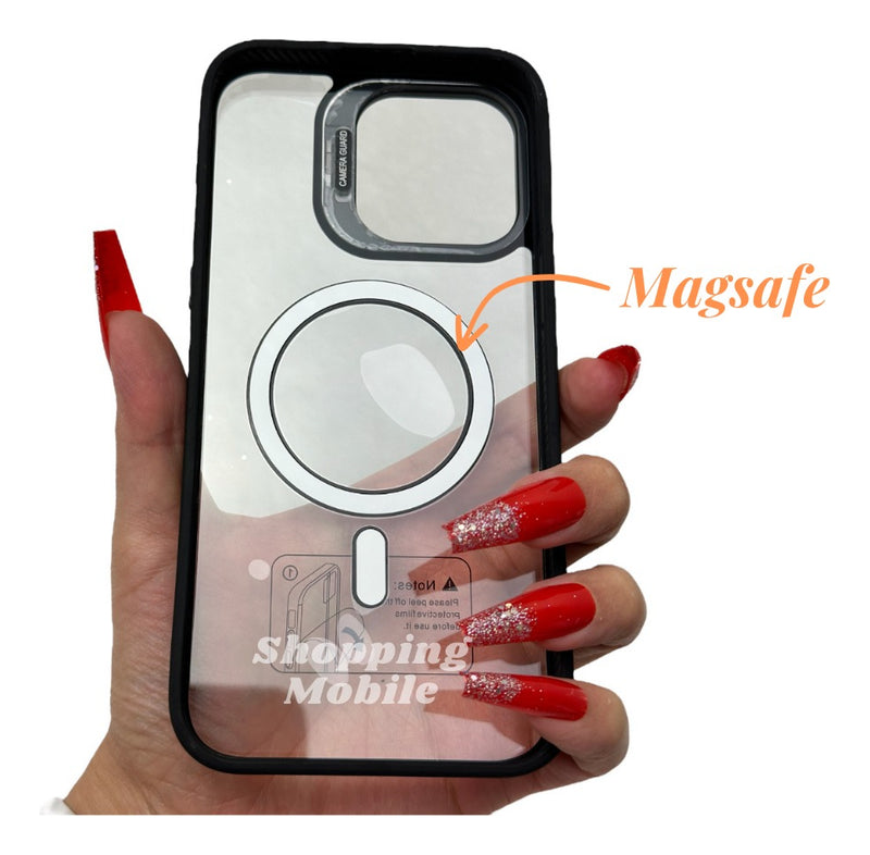 Capa Protetora Magnética Para iPhone 13 C/ Proteção De Lentes