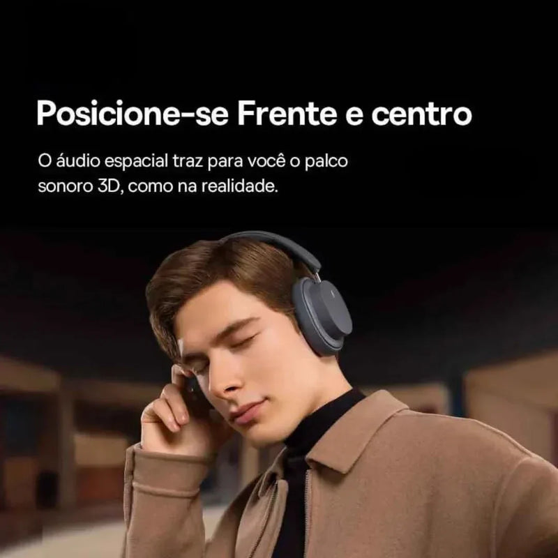 Headphones Bluetooth Over-Ear HarmonyMax with 70h battery, providing immersive 3D spatial audio experience.