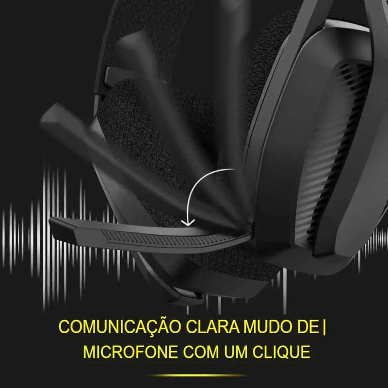 Wireless NUBWO Pro gaming headset with mic and noise cancellation.