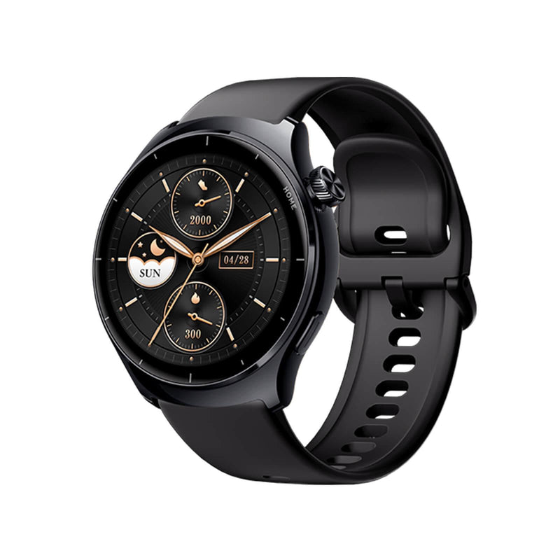 Mibro Lite 3 Pro smartwatch with AMOLED HD display and black band.